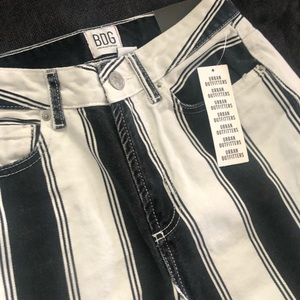 BDG high waist mom jeans - striped denim